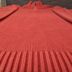 F/X Fusion Sweater 1/4 Zip-Up - Burnt Orange - Large